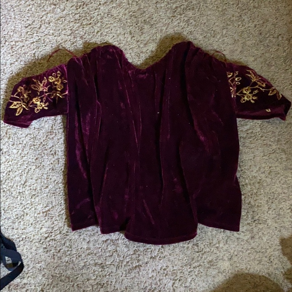 Velvet tube top